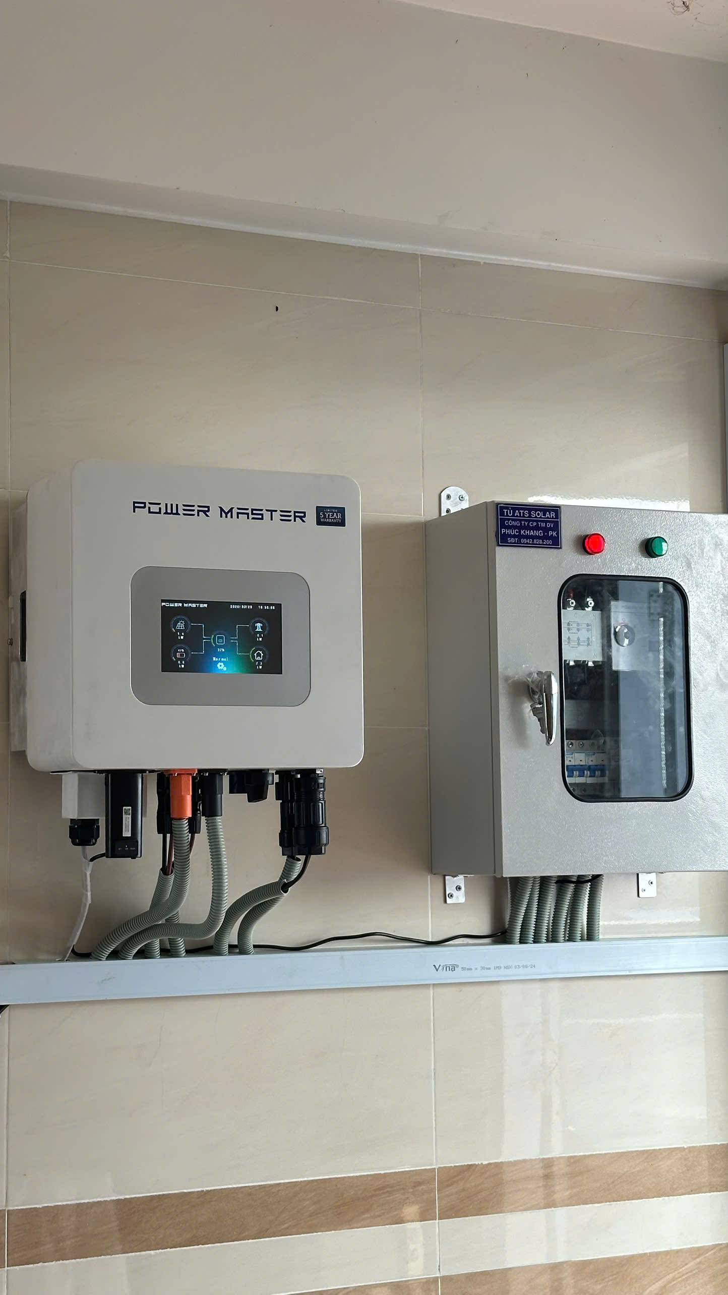 Hình ảnh Biến Tần Power Master Hybrid và Tủ ATS 