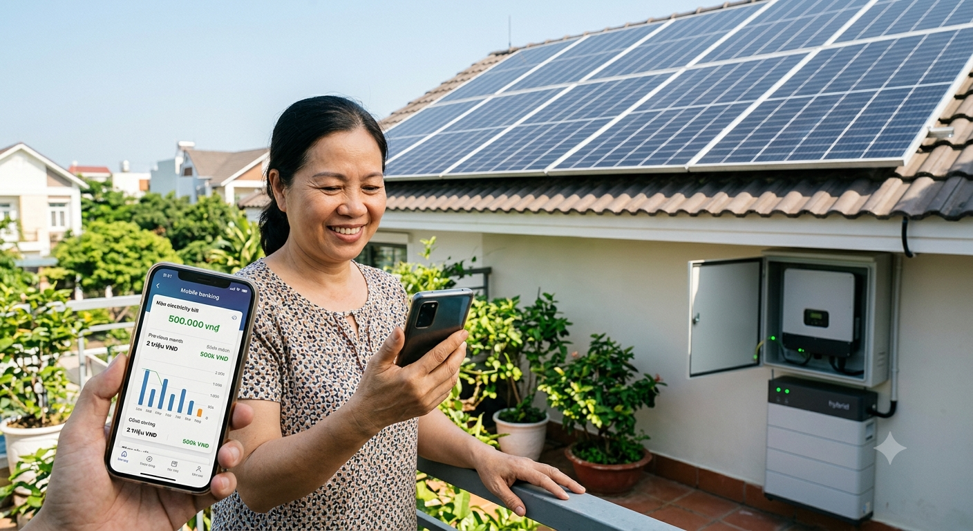 Tiết kiệm đáng kể chi phí tiền điện hàng tháng cho gia đình